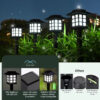 Solar Pathway Lights Outdoor, Waterproof Solar Walkway Lights for Garden Yard Driveway Walkway