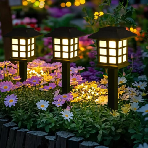 Solar Pathway Lights Outdoor, Waterproof Solar Walkway Lights for Garden Yard Driveway Walkway