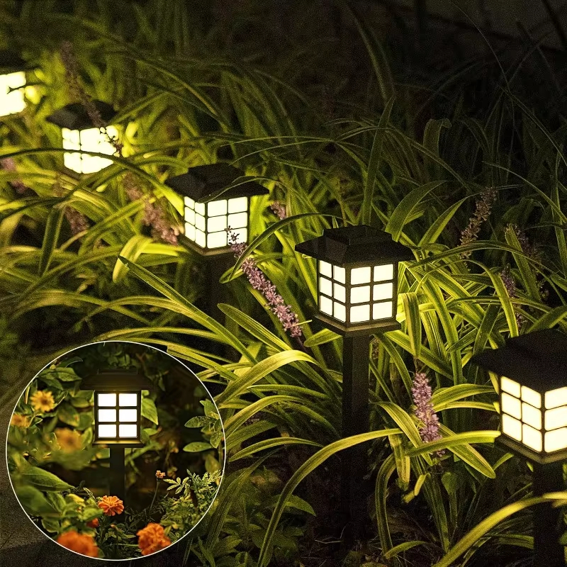 Solar Pathway Lights Outdoor, Waterproof Solar Walkway Lights for Garden Yard Driveway Walkway