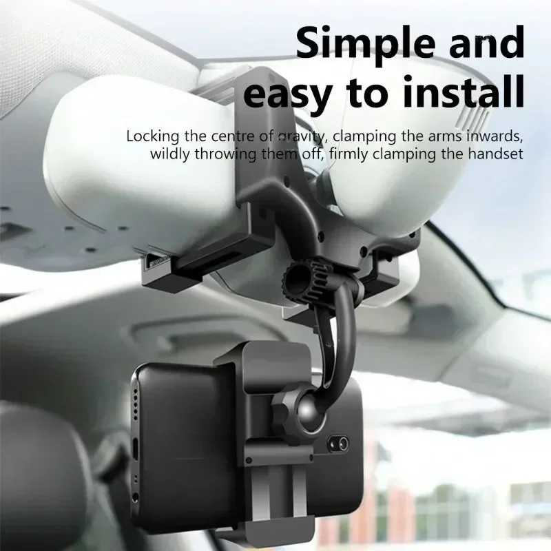 Rearview Mirror Car Phone Mount