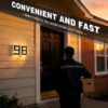 Solar Lighted House Numbers for Outside, LED Illuminated Address Sign Waterproof, Solar Powered House Number Plaque Wall Mounted Outdoor