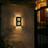 Solar Lighted House Numbers for Outside, LED Illuminated Address Sign Waterproof, Solar Powered House Number Plaque Wall Mounted Outdoor