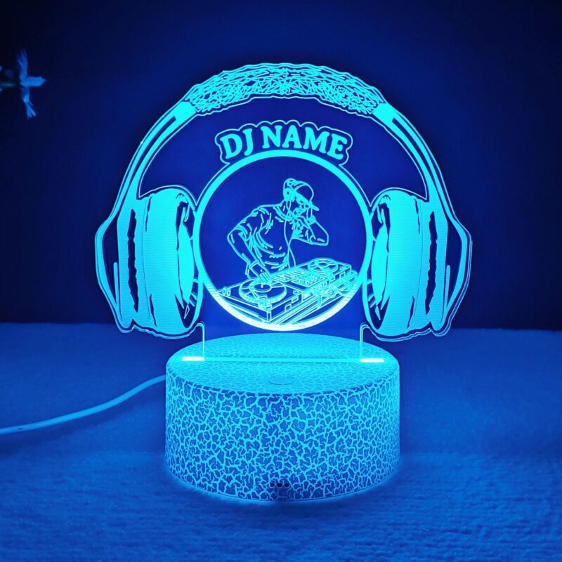 DJ Night Light – 3D LED Music Lamp, 10 Designs, USB Touch Control, Color-Changing Glow | Gifts for DJs, Music Producers & K-pop Fans