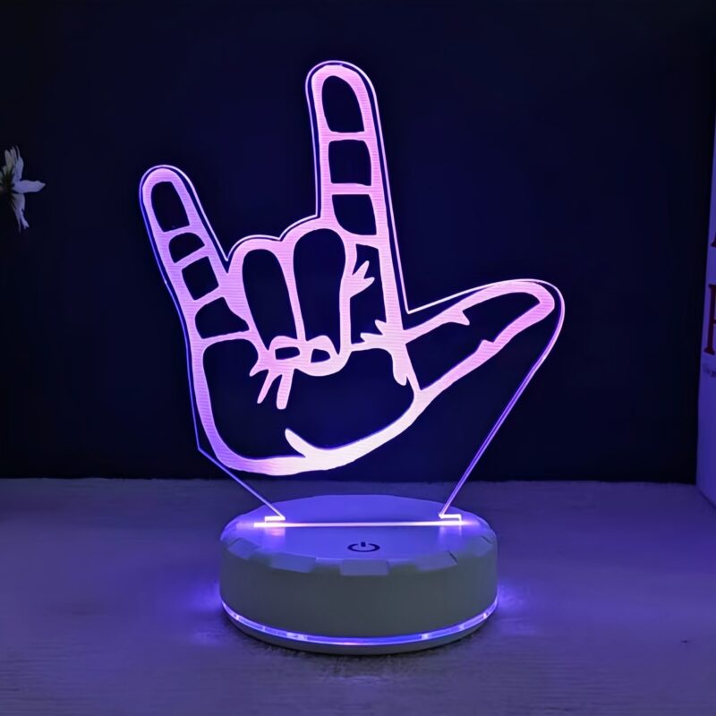 DJ Night Light – 3D LED Music Lamp, 10 Designs, USB Touch Control, Color-Changing Glow | Gifts for DJs, Music Producers & K-pop Fans