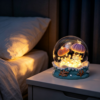 Sea Urchin Night Light – Ocean Wave Base & Warm Glow