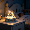 Sea Urchin Night Light – Ocean Wave Base & Warm Glow